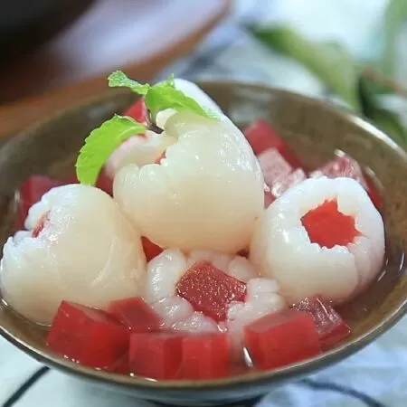 Chè vải rau câu