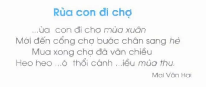 Rùa con đi chợ - Mai Văn Hai