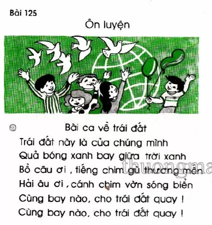 Bài ca về trái đất (bài 125 trang 90)