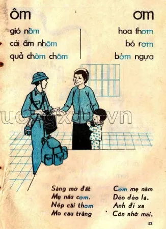 Vần ôm, ơm (trang 53)