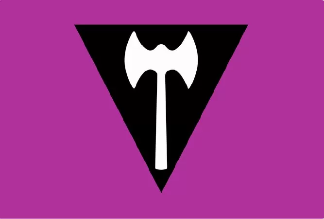 Labrys Lesbian Pride Flag