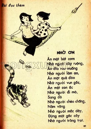 Nhớ ơn (bài đọc thêm)