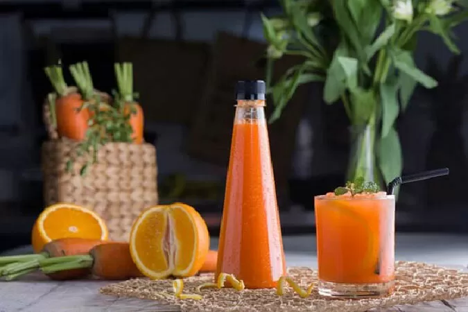 Nước ép cam, cà rốt