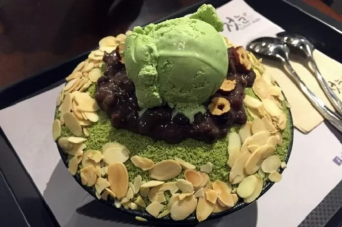 Bingsu trà xanh matcha (Cách 1)