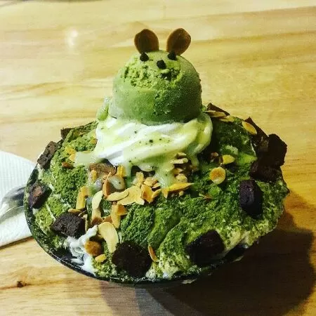 Bingsu trà xanh matcha (Cách 2)