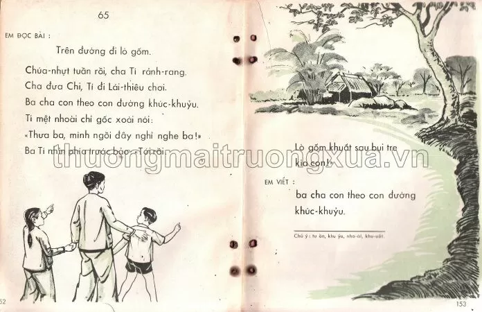 Trên đường đi lò gốm (trang 152, 153)