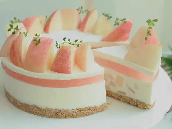 Bánh cheesecake đào