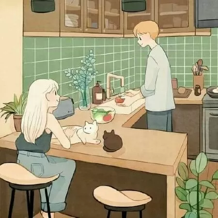 Anh ấy nhớ bạn khi hai người xa nhau.