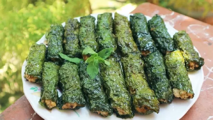 Đậu phụ cuốn lá lốt