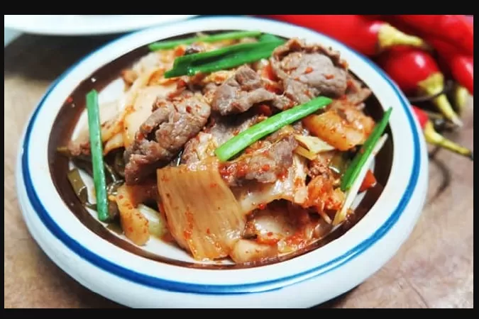Gỏi bò kim chi