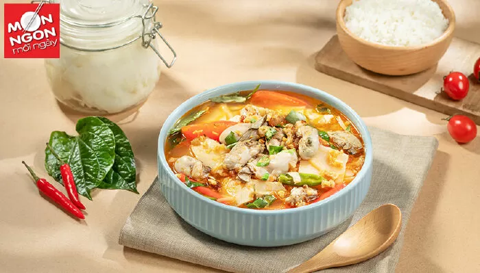 Canh hàu ngao cà rốt đậu đỏ