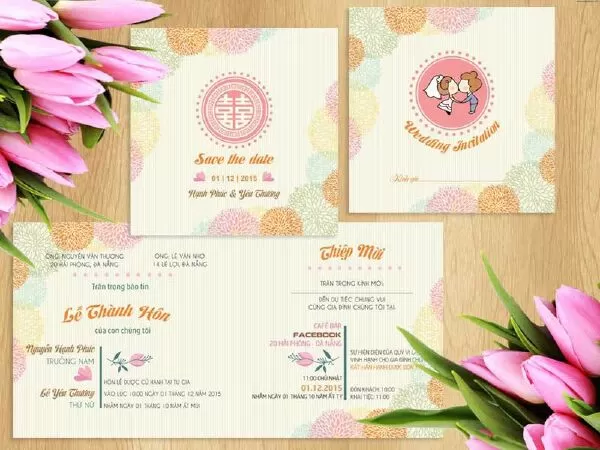 In thiệp cưới Quốc Hà
