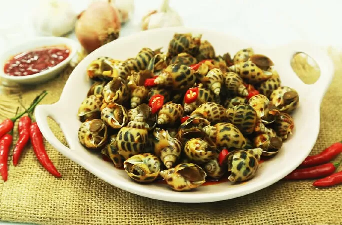 Ốc hương xào sa tế
