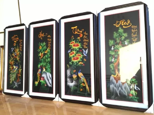 Tranh thêu chữ thập Thanh Thanh