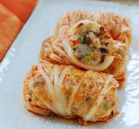 Kim chi cuộn cơm