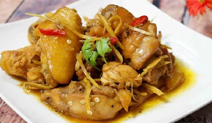 Gà Đông Tảo kho gừng