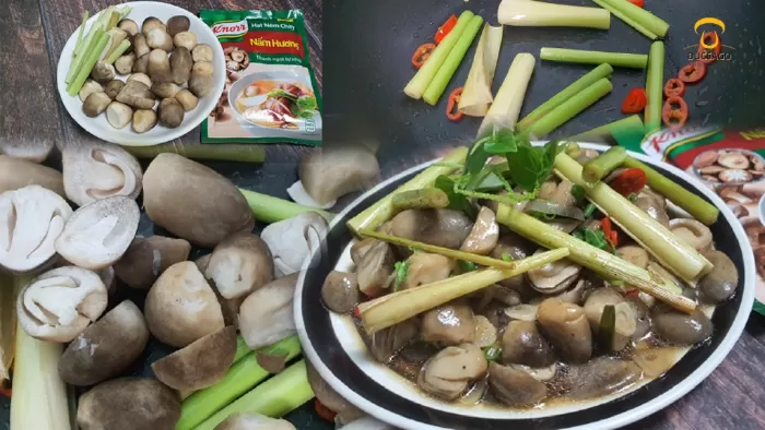 Nấm hấp sả