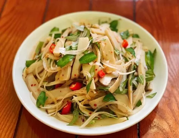 Gỏi nấm đùi gà chay