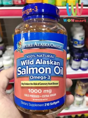 Viên dầu cá hồi Pure Alaska Omega Wild Salmon Oil 1000mg