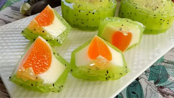 Bánh trung thu rau câu phô mai kiwi