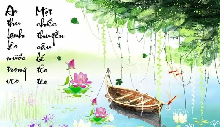 Thu điếu - SGK Ngữ văn lớp 11 tập 1