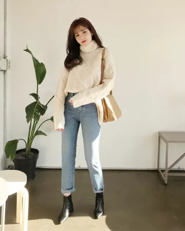 áo len cổ cao