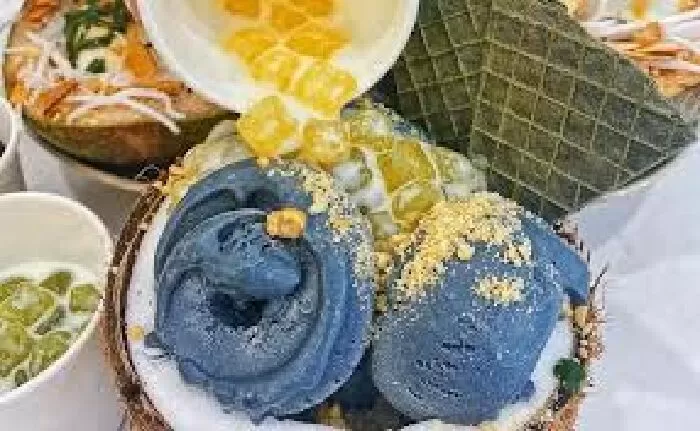 Kem dừa Than