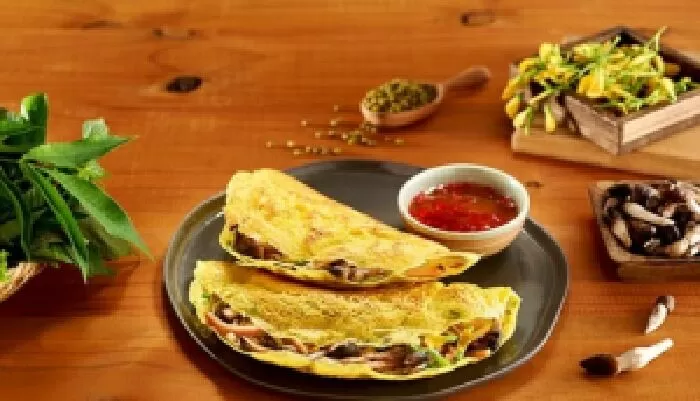 Bánh xèo chay thập cẩm
