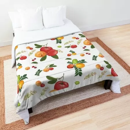 Ga trải giường họa tiết trái sơ ri