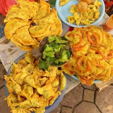 Bánh gối, há cảo, bánh tôm Cô Hoa