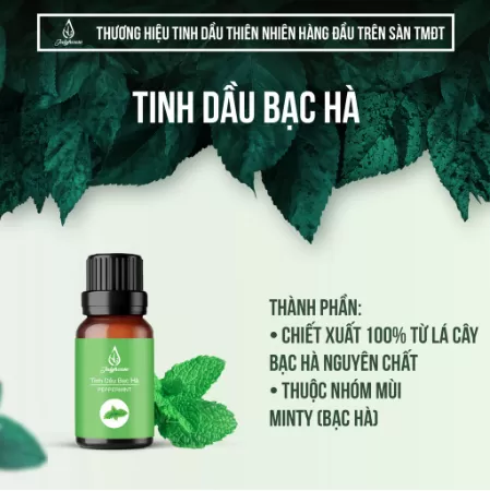 Tinh dầu Bạc Hà thơm phòng, giải cảm Julyhouse 10ml