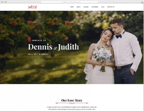 Top 10 mẫu website lễ cưới đẹp nhất