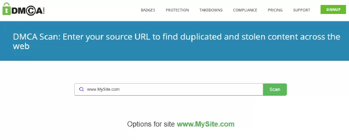 DMCA Scan