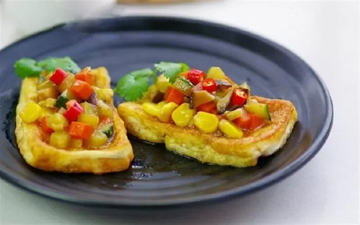 Đậu phụ chiên ngũ sắc