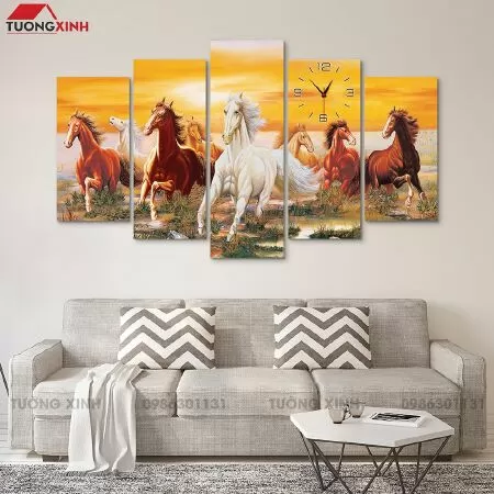 Tranh đồng hồ mã đáo thành công
