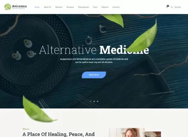 Avicenna – Alternative Folk Medicine Doctor WordPress Theme + Shop