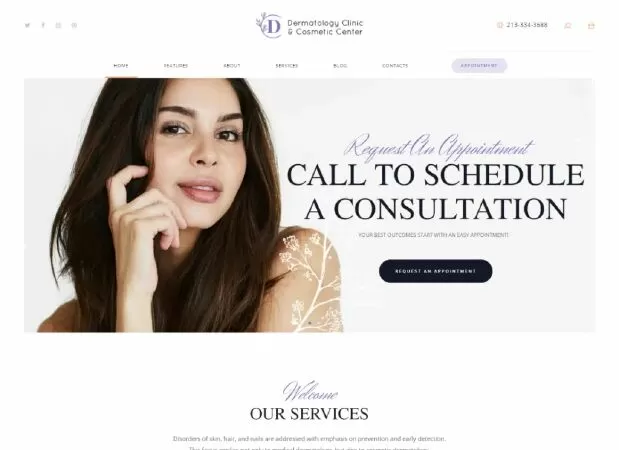 D&C – Dermatology Clinic & Cosmetology Center WordPress Theme