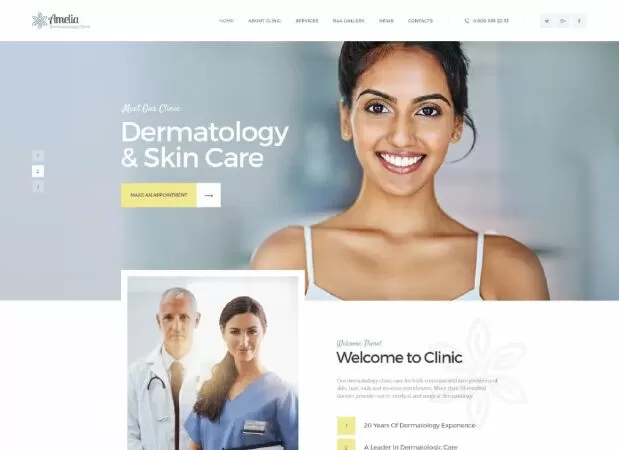 Accalia – Dermatology Clinic & Cosmetology Center Medical WordPress Theme