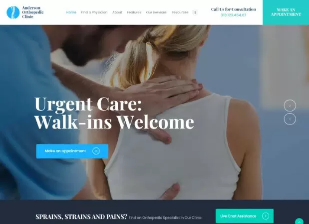 Anderson – Orthopedic Clinic & Medical Center WordPress Theme