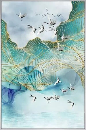 Tranh về đàn hạc