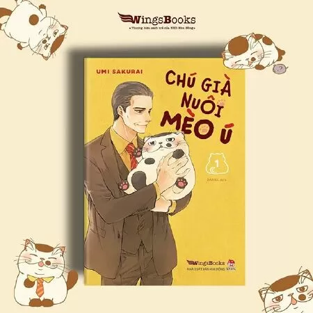 Chú già nuôi mèo ú