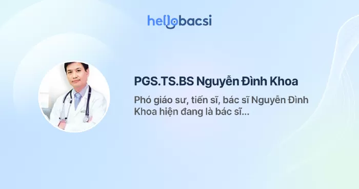 PGS.TS.BS Nguyễn Đình Khoa