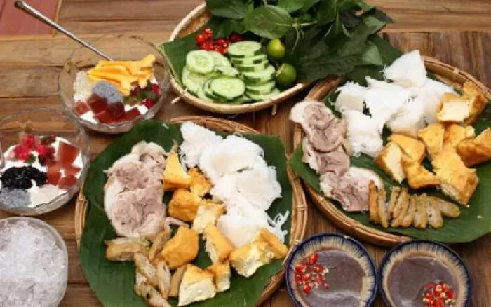 Bún Đậu Mắm Tôm Tép Diu