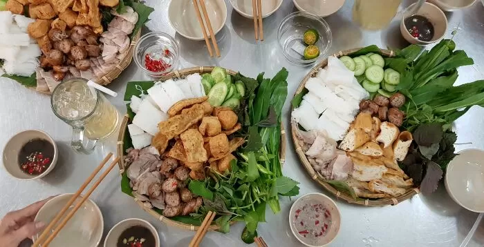 Bún đậu mắm tôm Quỳnh Hồng