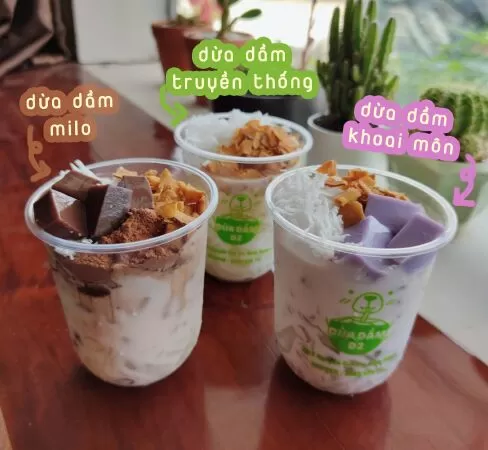 Dừa Dầm D2- Coco Tea