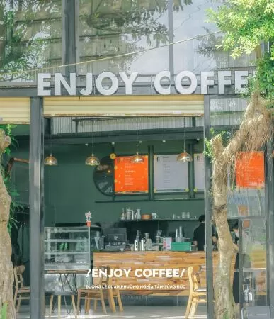 Enjoy coffe sùng đức.