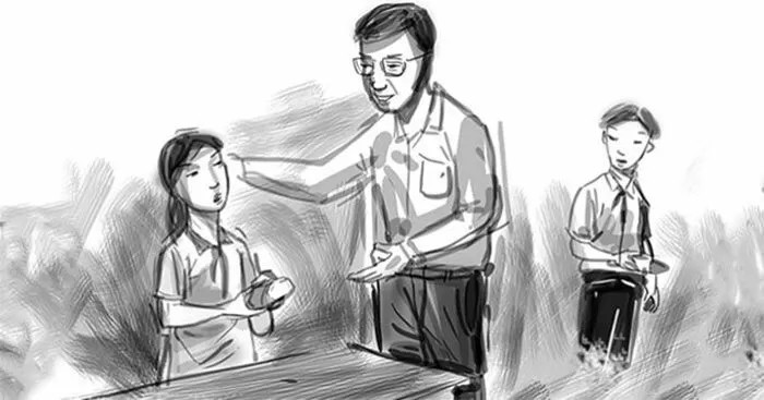 Đoạn văn tả thầy – mẫu 9