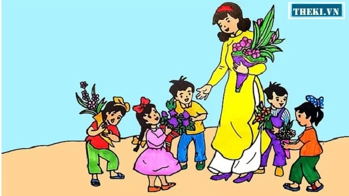 Đoạn văn tả cô giáo - Mẫu 1