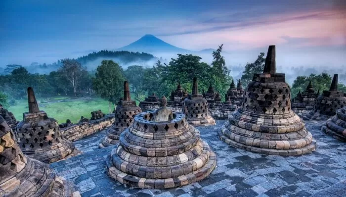 kiến trúc Đền Borobudur - Indonesia