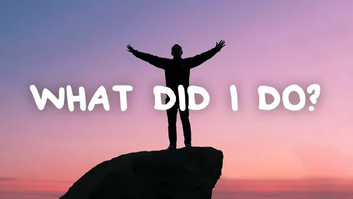 What did i do?